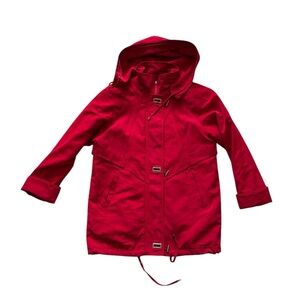 Fleet Street Red Hooded coat